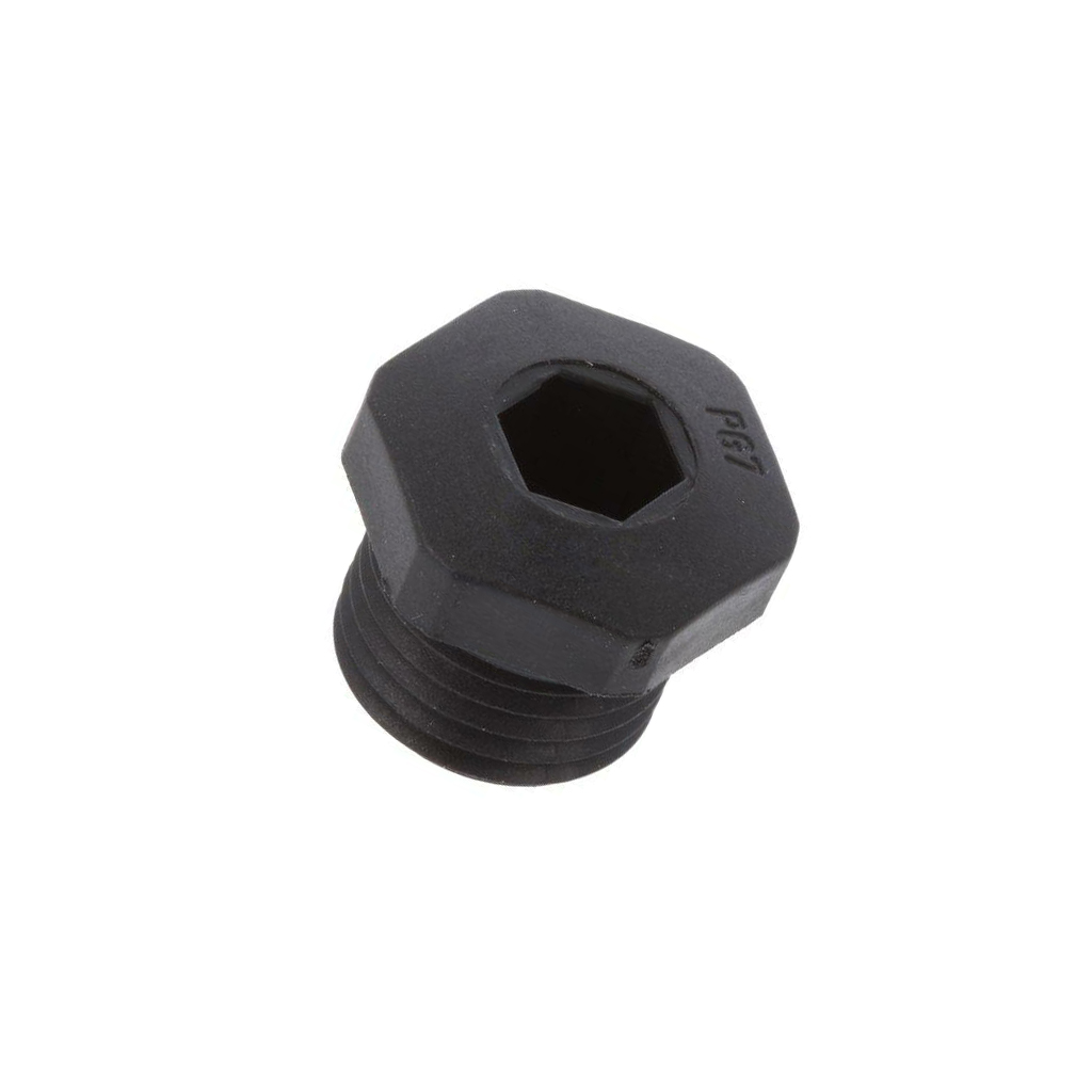 Stopper; PG7; IP68; polyamide; black; V-NE-SD