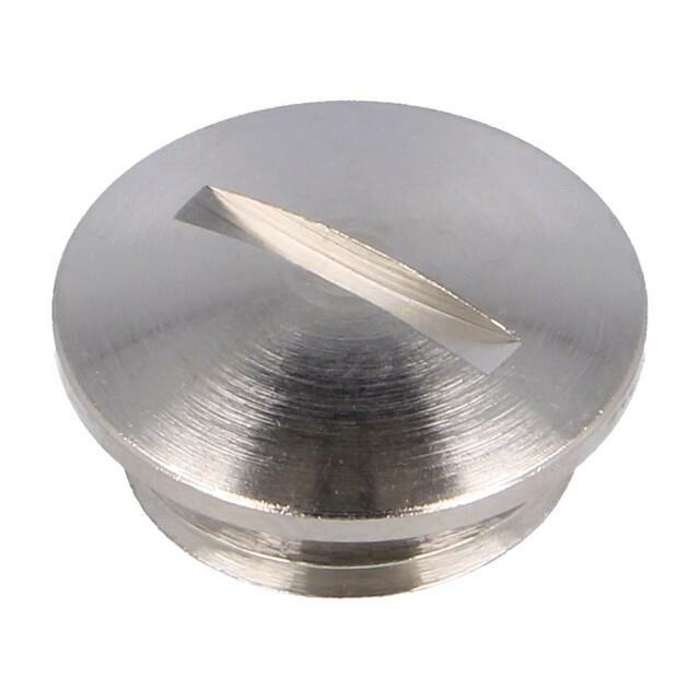 Stopper; PG9; IP54; brass; Plating: nickel
