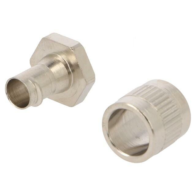 HELLERMANNTYTON Straight terminal connector; brass; HelaGuard