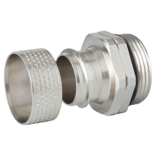 Straight terminal connector; Thread: metric,outside