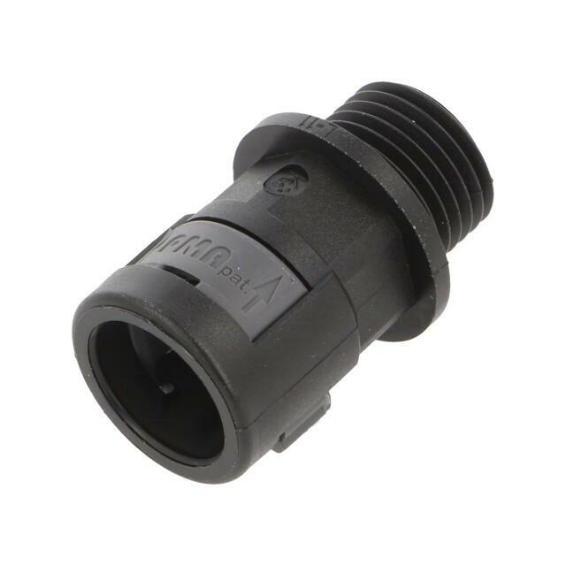 Straight terminal connector; Thread: metric,outside