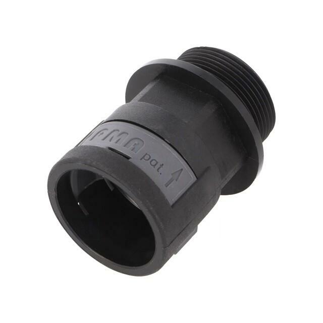 Straight terminal connector; Thread: metric,outside