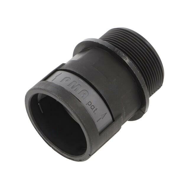 Straight terminal connector; Thread: metric,outside