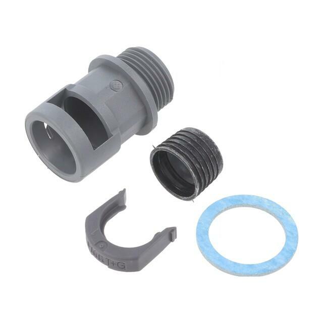 Straight terminal connector; Thread: metric,outside