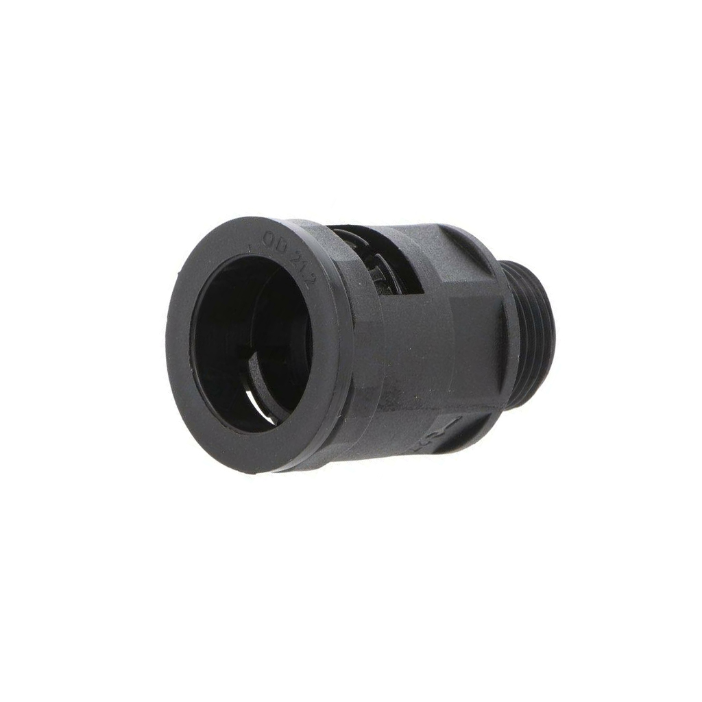 Straight terminal connector; Thread: metric,outside