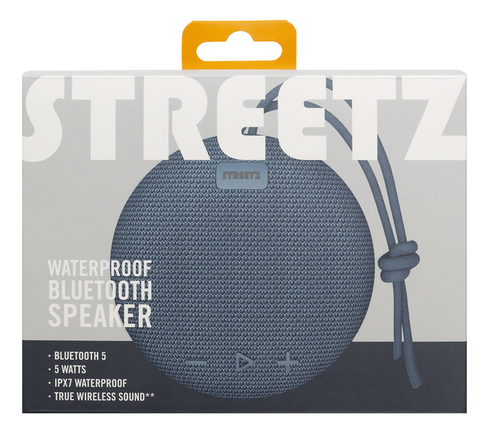 STREETZ ūdensizturīgs Bluetooth skaļrunis, 1x 5