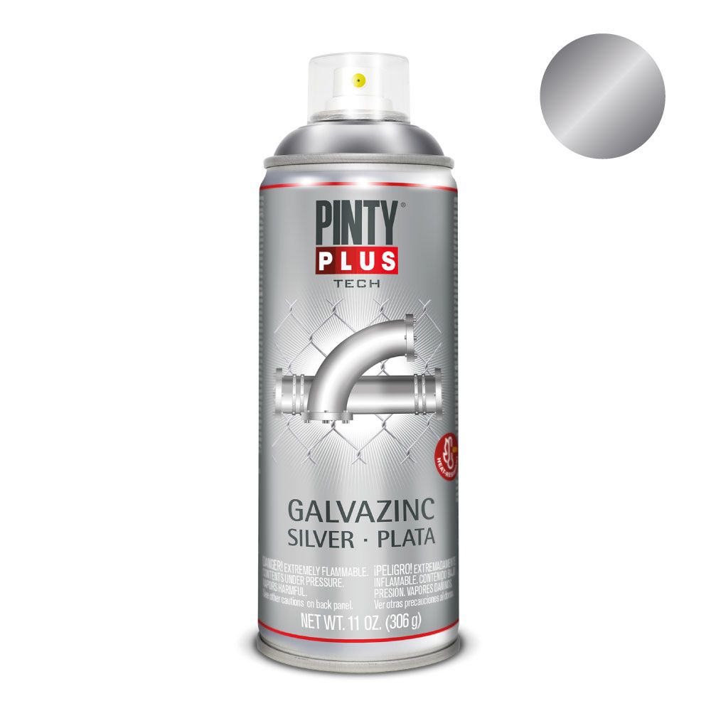 Sudraba grunts krāsa aerosolā ar cinku