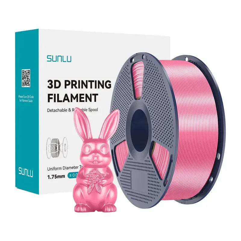 Sunlu PLA+ Silk Filament (Pink) |
