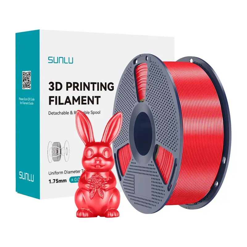 Sunlu PLA+ Silk Filament (Red) |