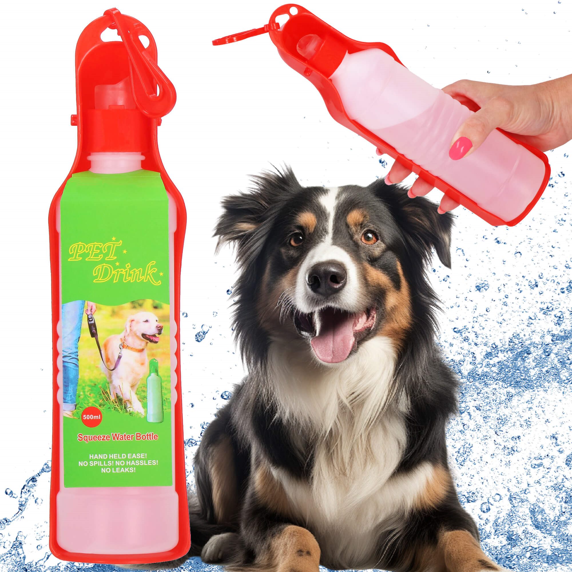 Suņu un kaķu ūdens pudele ar