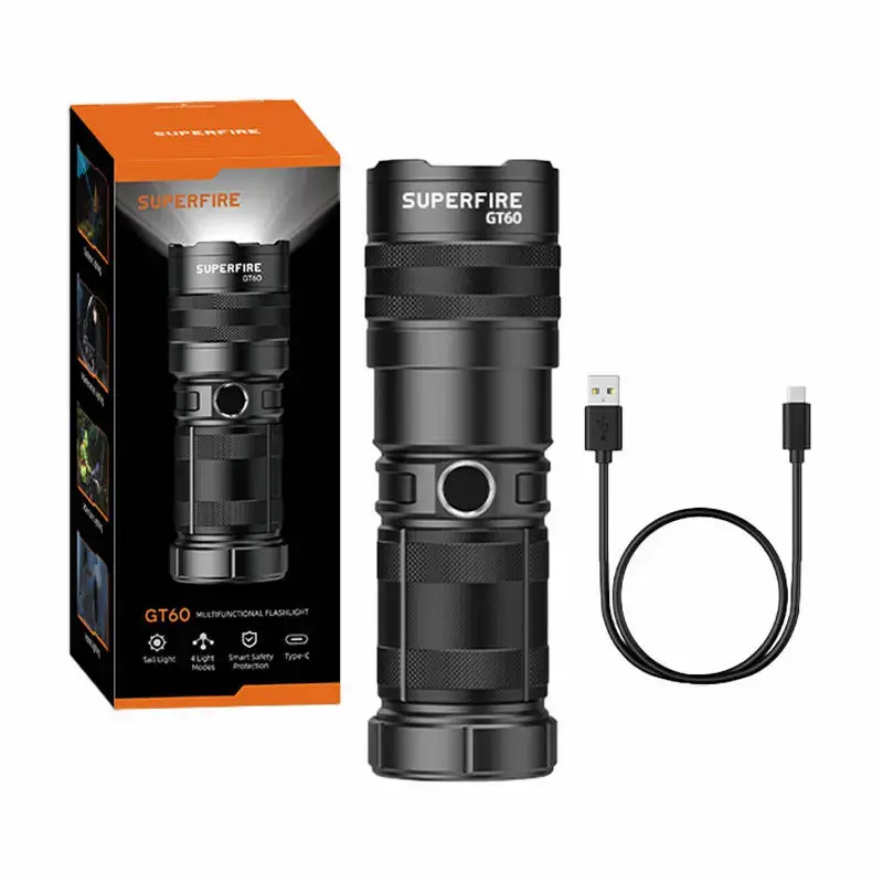 Superfire flashlight GT60, 2600lm, USB-C (GT60)