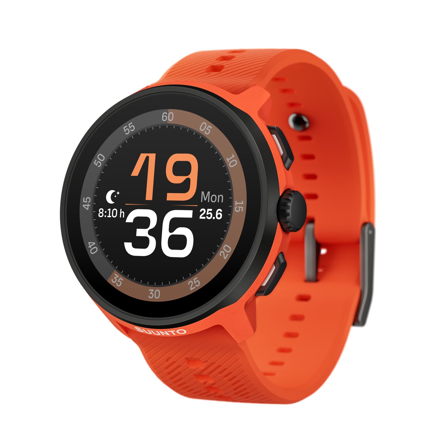 SUUNTO RUN CORAL ORANGE (SILICONE STRAP)