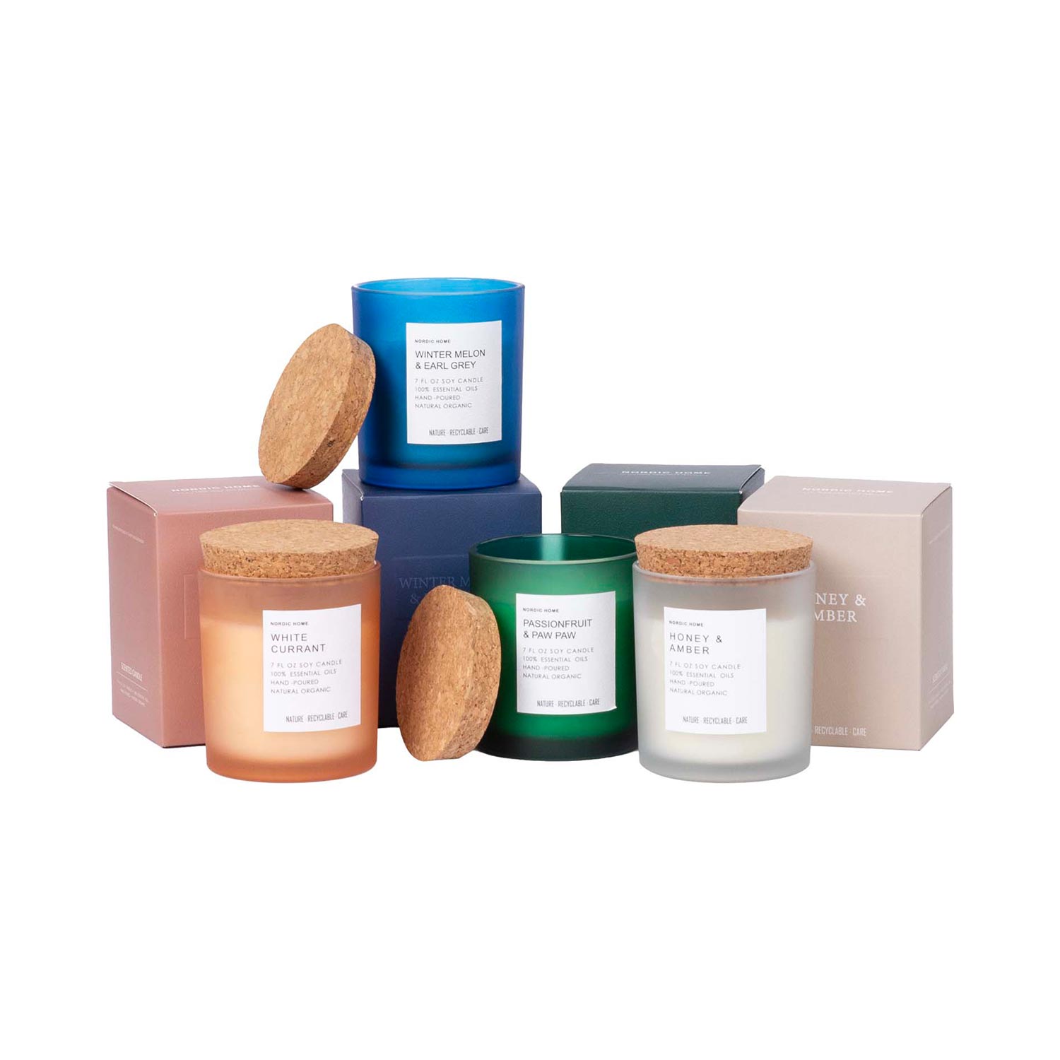 Svece NORDIC HOME 200g, mix |