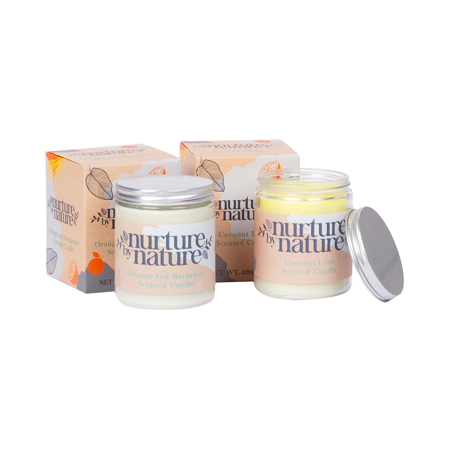 Svece NURTURE 220g, mix | 89396