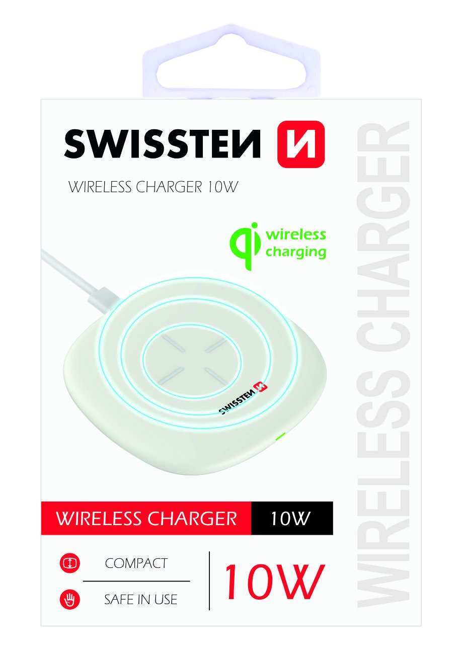 Swissten 10W Bezvadu lādētājs ar USB-C