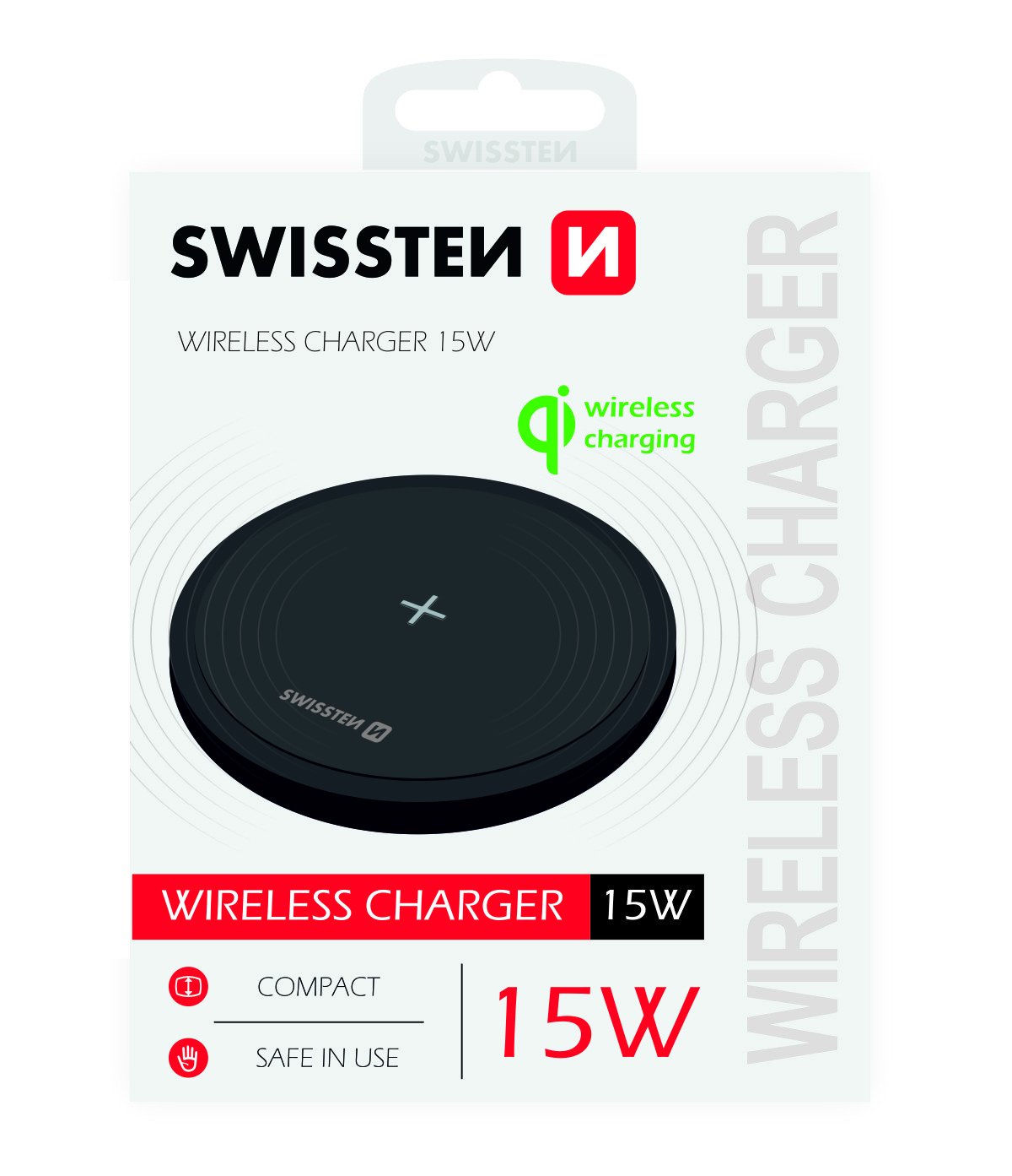 Swissten 15W Bezvadu lādētājs ar USB-C