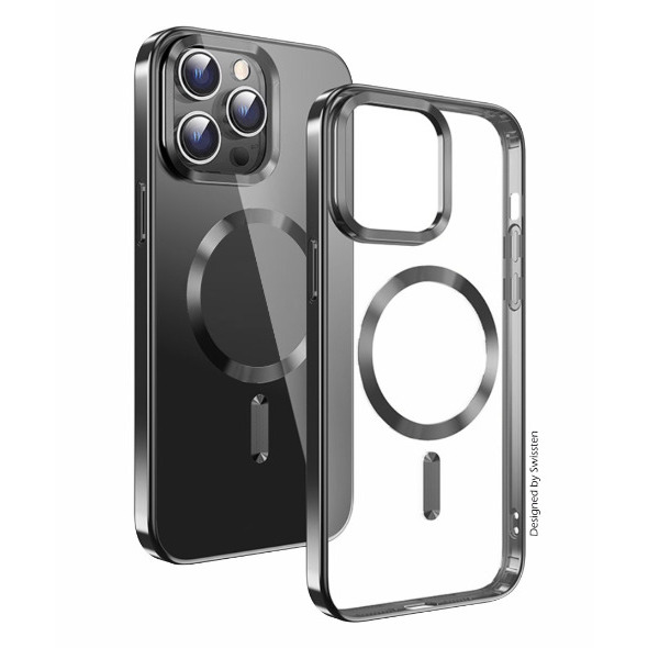 Swissten Clear Jelly Magstick Metallic Case