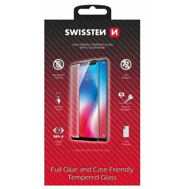 Swissten Full Face Tempered Glass Aizsargstikls