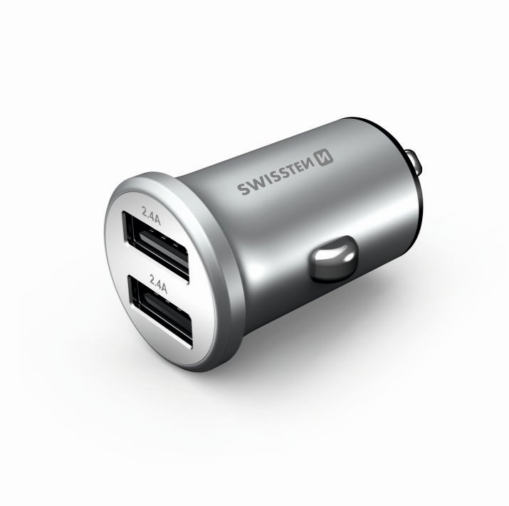 Swissten Metal Premium Auto Lādētājs 2