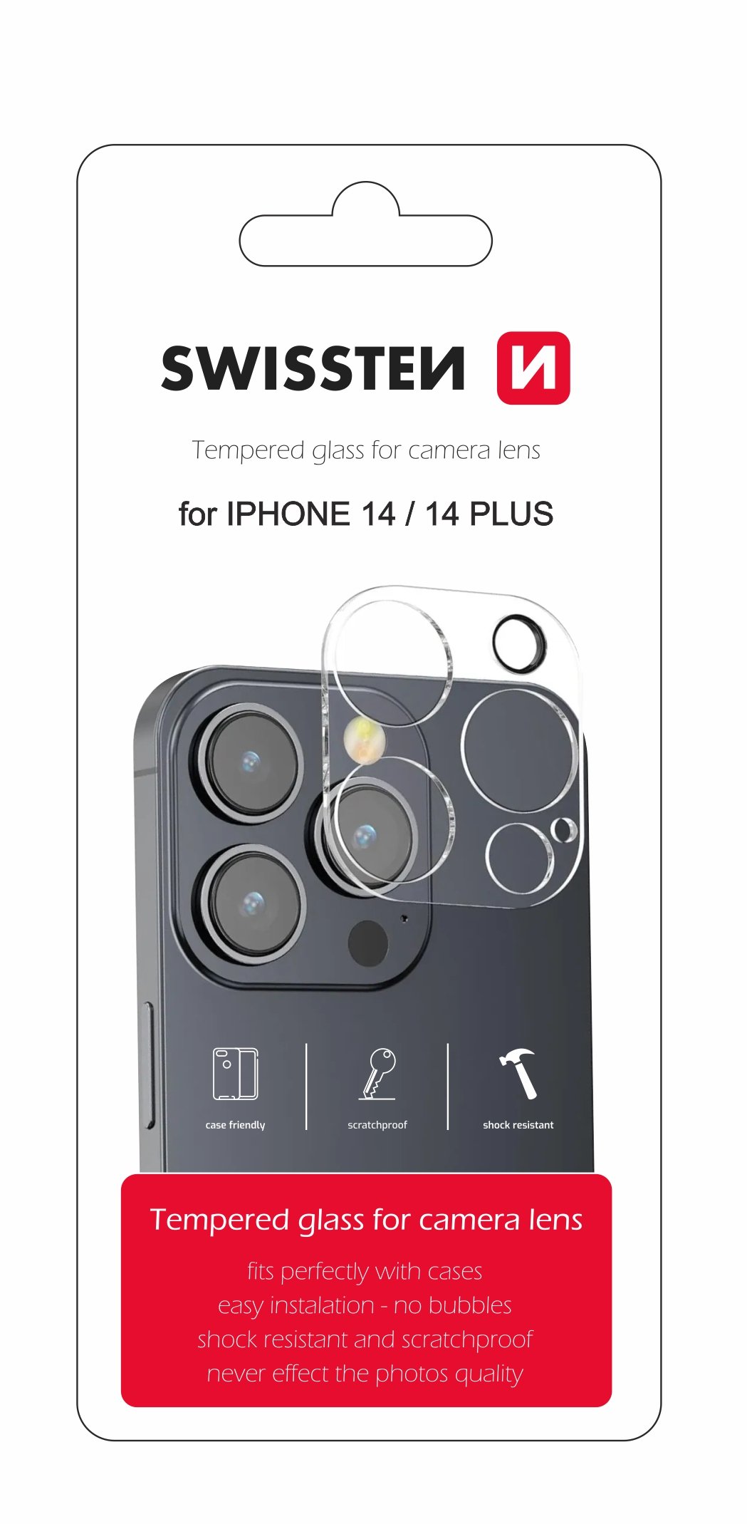 Swissten Rūdīts Aizsargstikls kameras objektīvam Apple
