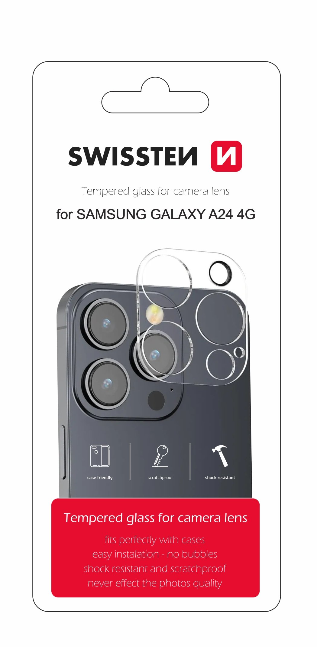 Swissten Rūdīts Aizsargstikls kameras objektīvam Samsung