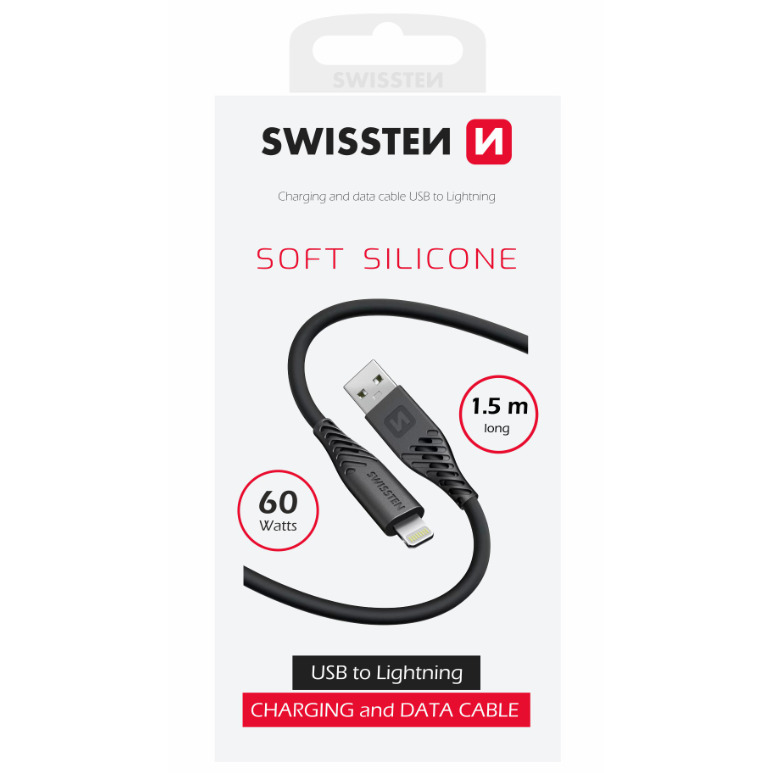Swissten Soft Silicone Kabelis USB /