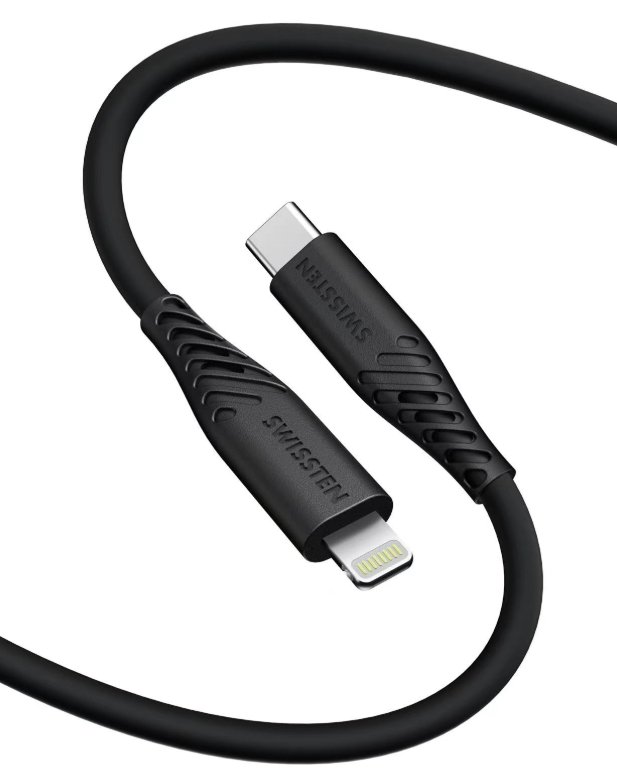 Swissten Soft Silicone USB-C - Lightning