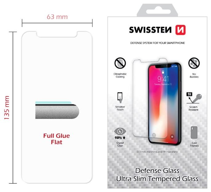 Swissten Tempered Glass Premium 9H Aizsargstikls