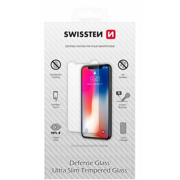 Swissten Tempered Glass Premium 9H Aizsargstikls