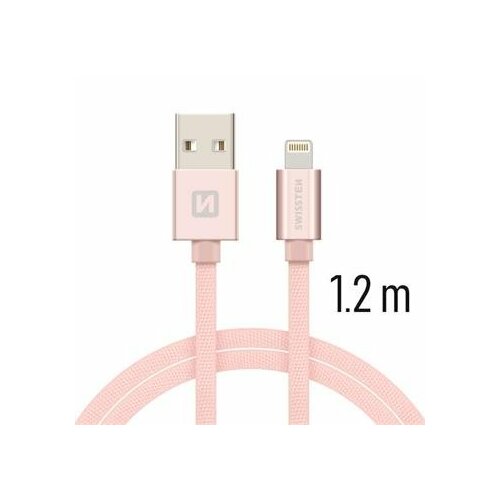 Swissten Textile Fast Charge 3A Lightning