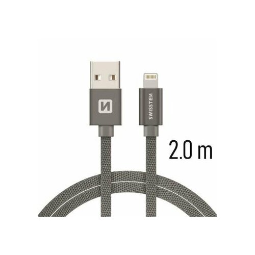 Swissten Textile Fast Charge 3A Lightning