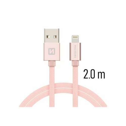 Swissten Textile Fast Charge 3A Lightning