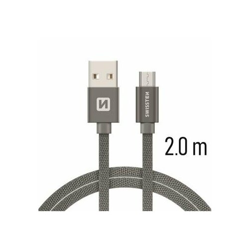 Swissten Textile Quick Charge Universāls Micro