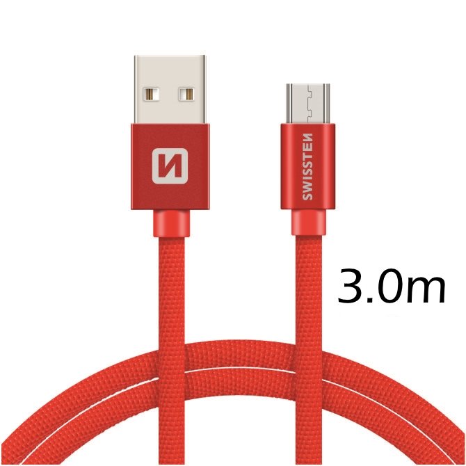Swissten Textile Quick Charge Universāls Micro