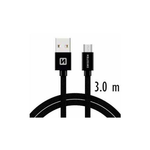 Swissten Textile Quick Charge Universāls Micro