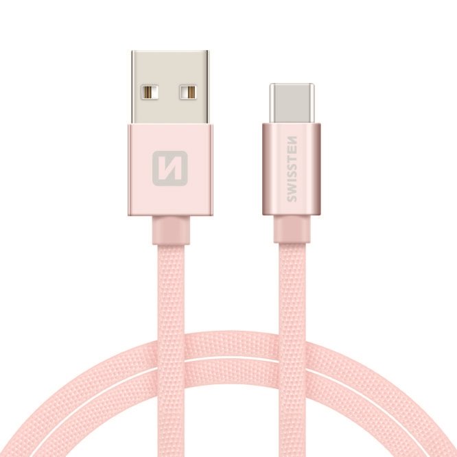 Swissten Textile Universāls Quick Charge 3