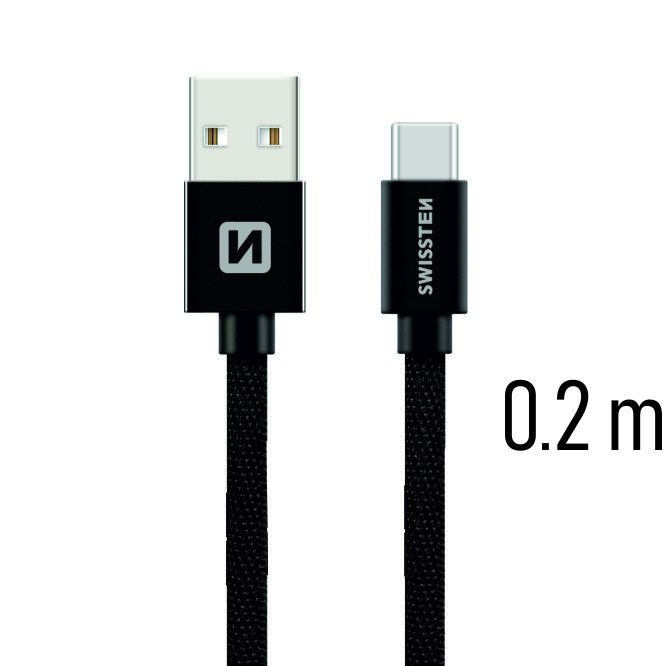 Swissten Textile Universāls Quick Charge 3