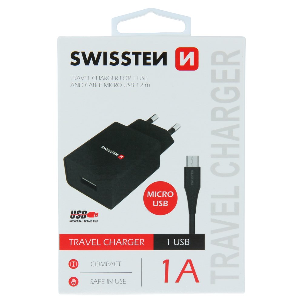 Swissten Travel Tīkla lādētājs Smart IC