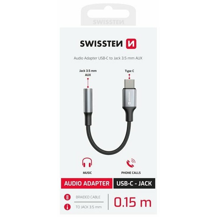 Swissten USB-C uz 3.5mm Audio