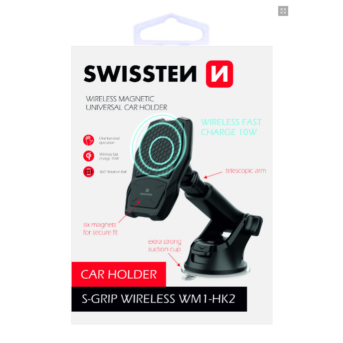 Swissten WM1-HK2 Turētājs Ar Wireless Uzlādi