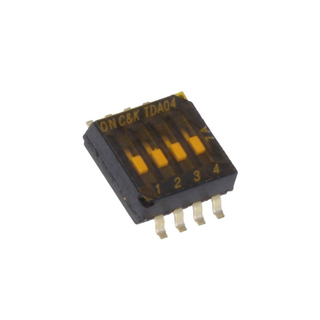 C&K Switch: DIP-SWITCH; Poles number: 4