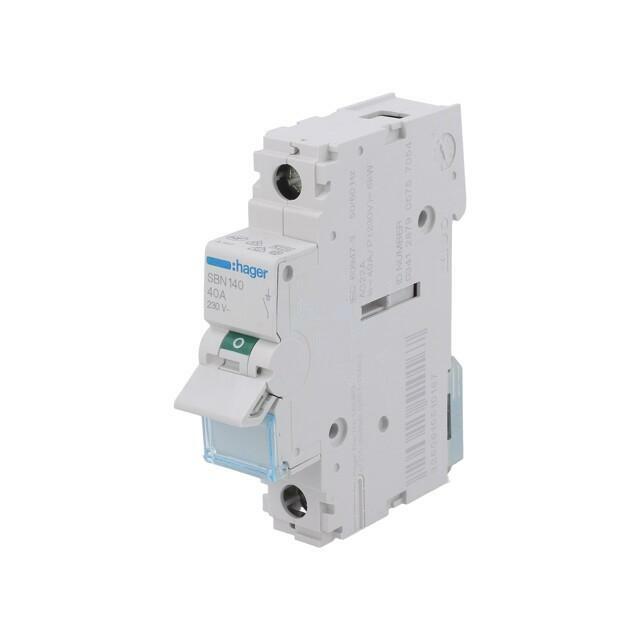 HAGER Switch-disconnector; Poles: 1; for DIN