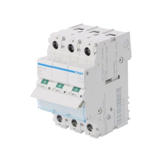 HAGER Switch-disconnector; Poles: 3; for DIN