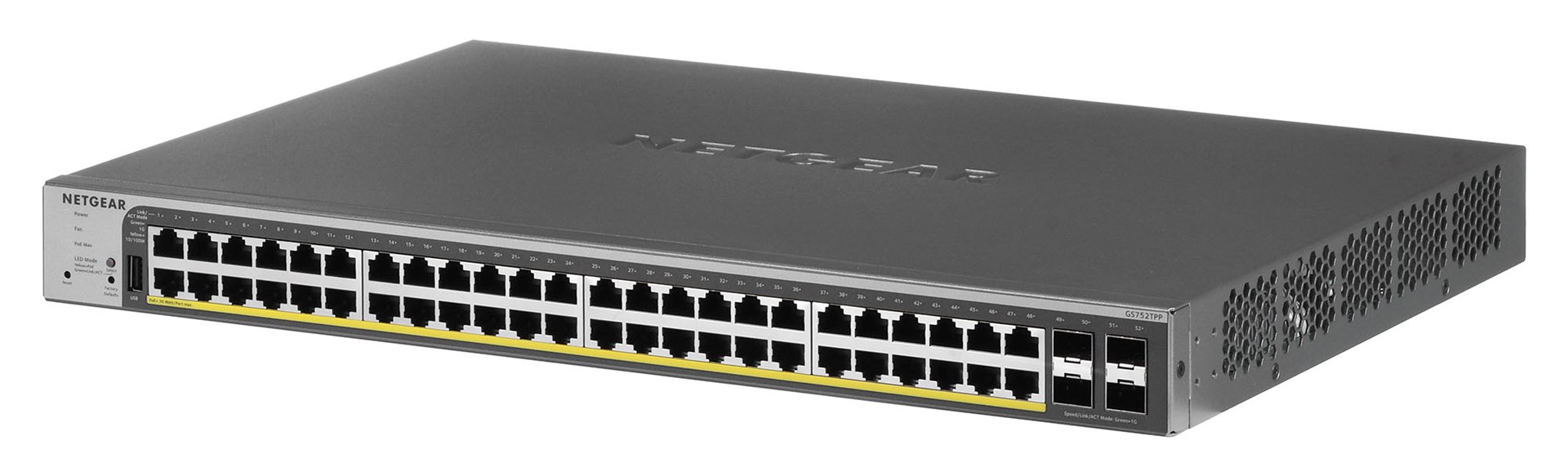 NETGEAR Switch GS752TPP Smart 48xGE PoE+