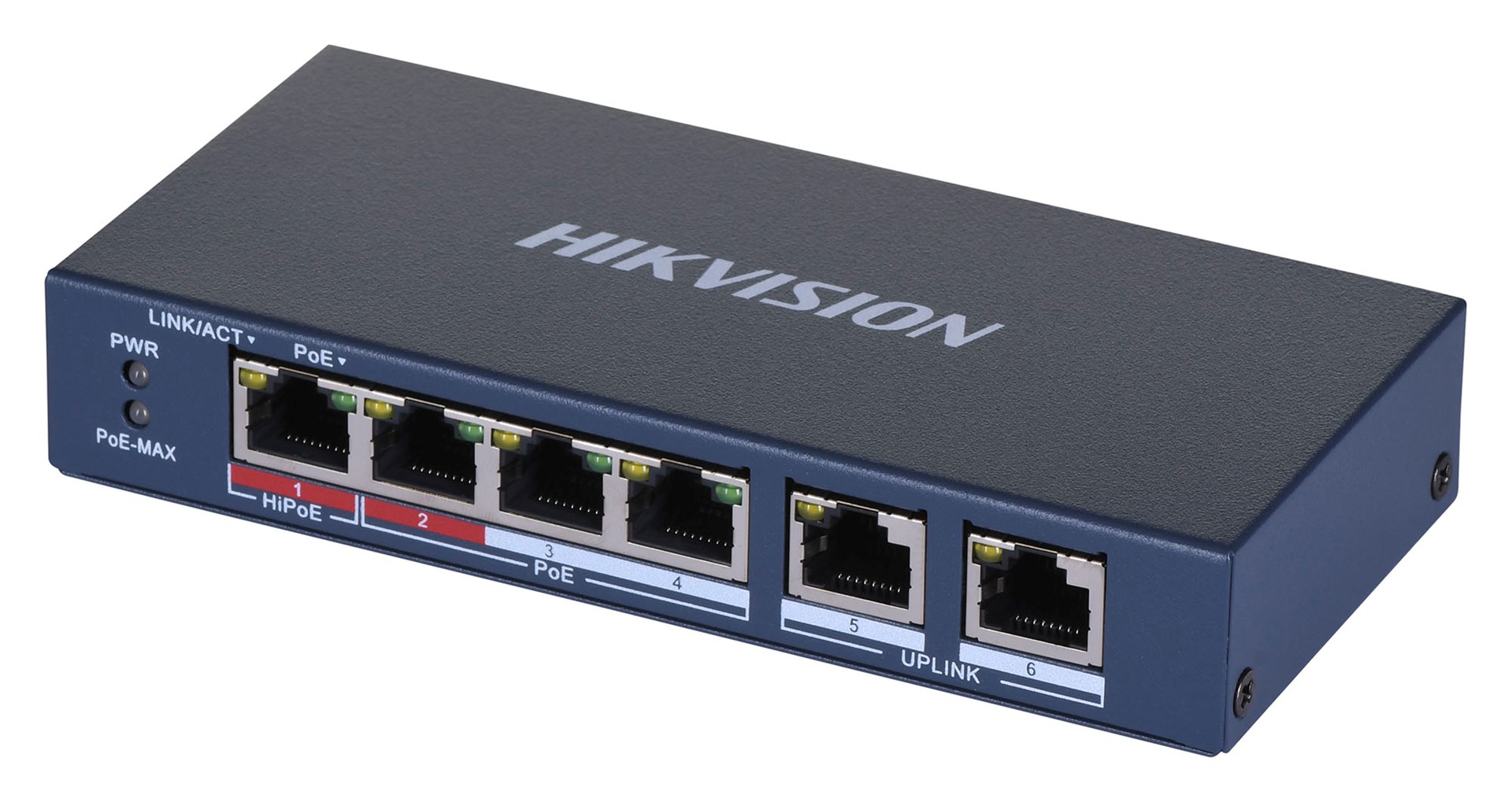 SWITCH PoE DS-3E0106HP-E 6-PORTU Hikvision |