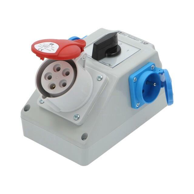 SPAMEL Switch socket; IP44; wall mount