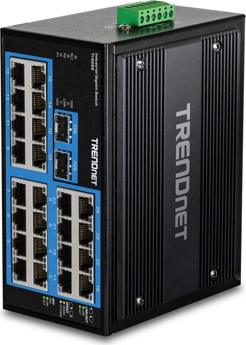 Switch TRENDnet 26-portu rūpnieciskais Gigabit DIN