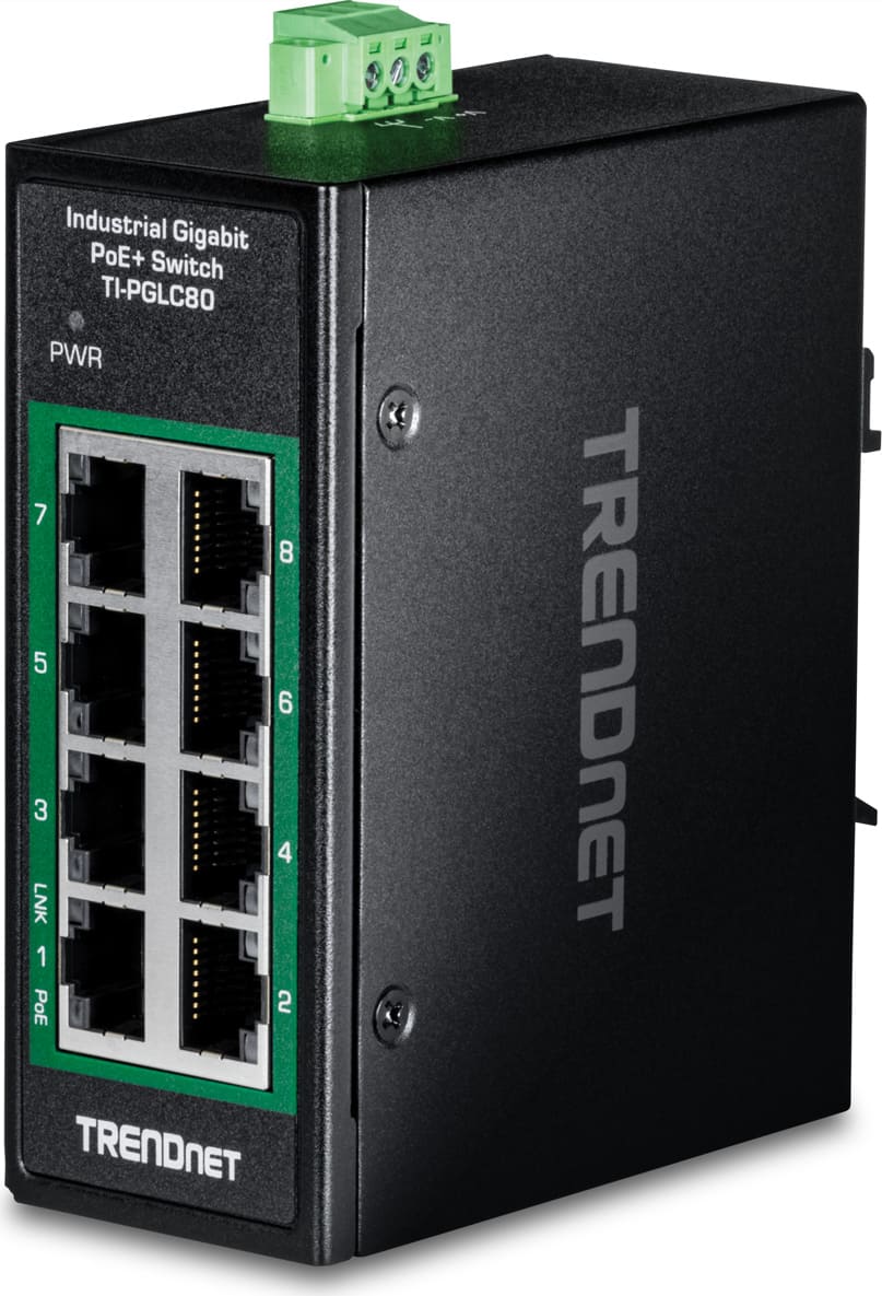 Trendnet Industrial Switch 8-Port Gbit PoE+
