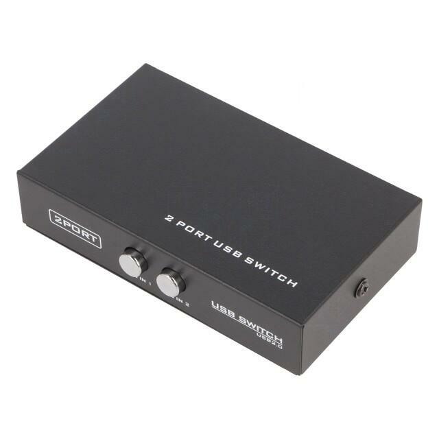 GEMBIRD Switch; USB 2.0; black