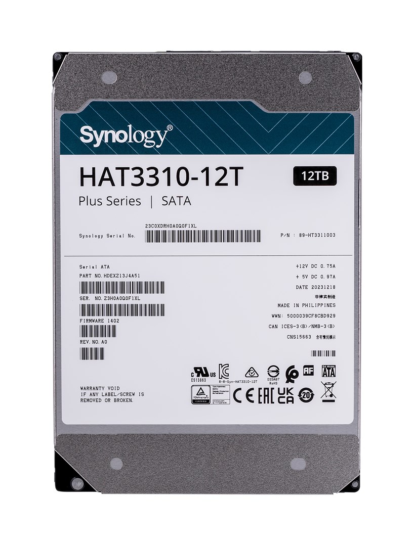 SYNOLOGY HAT3310-12 NAS 12TB SATA 3
